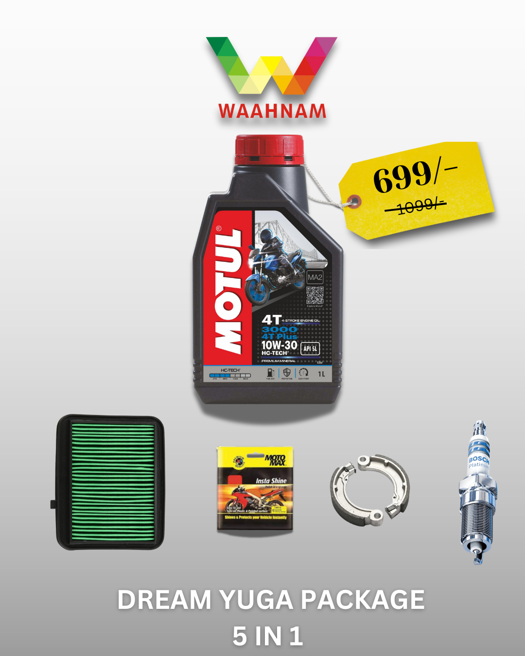 HONDA Dream Yuga – 5-in-1 Service Package