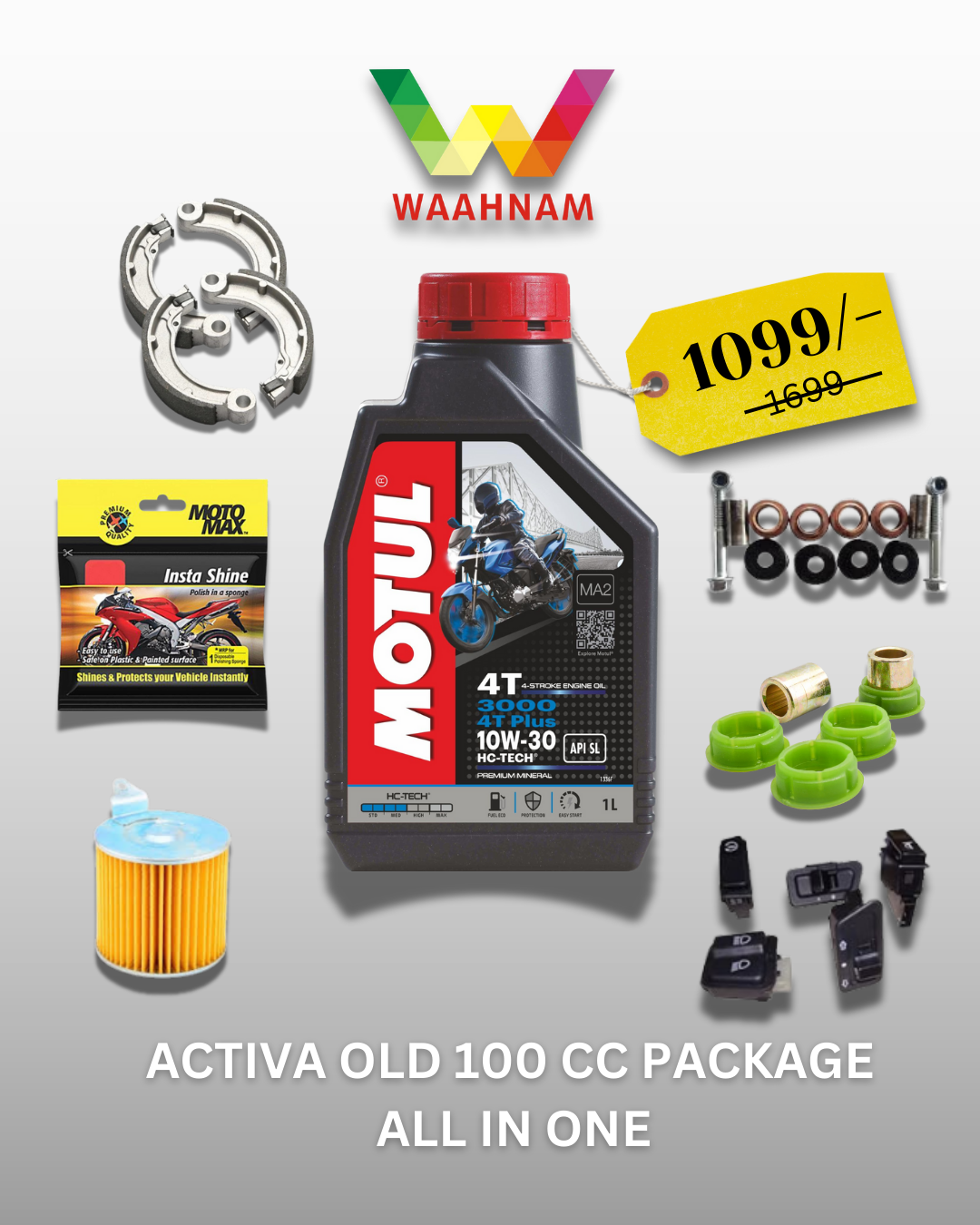 ACTIVA OLD 100 CC – ALL IN ONE PACKAGE