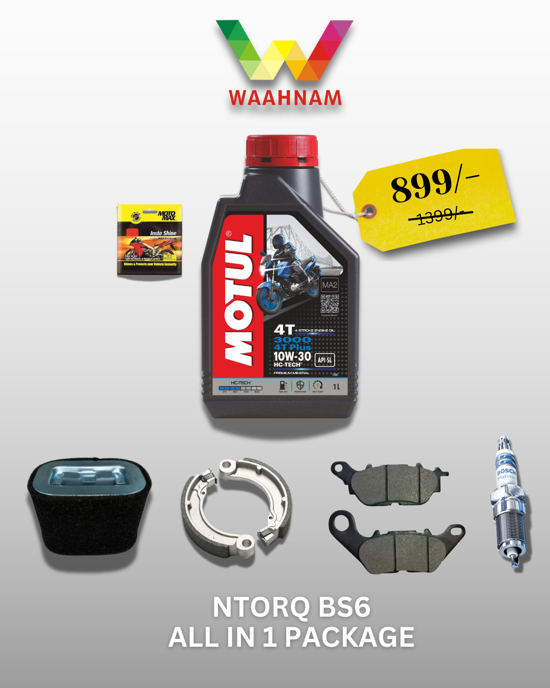 TVS Ntorq BS6 – All-in-One Service Package