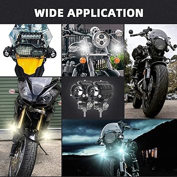 Dual-Color LED Driving Light – High-Performance Motorcycle Auxiliary Lamp