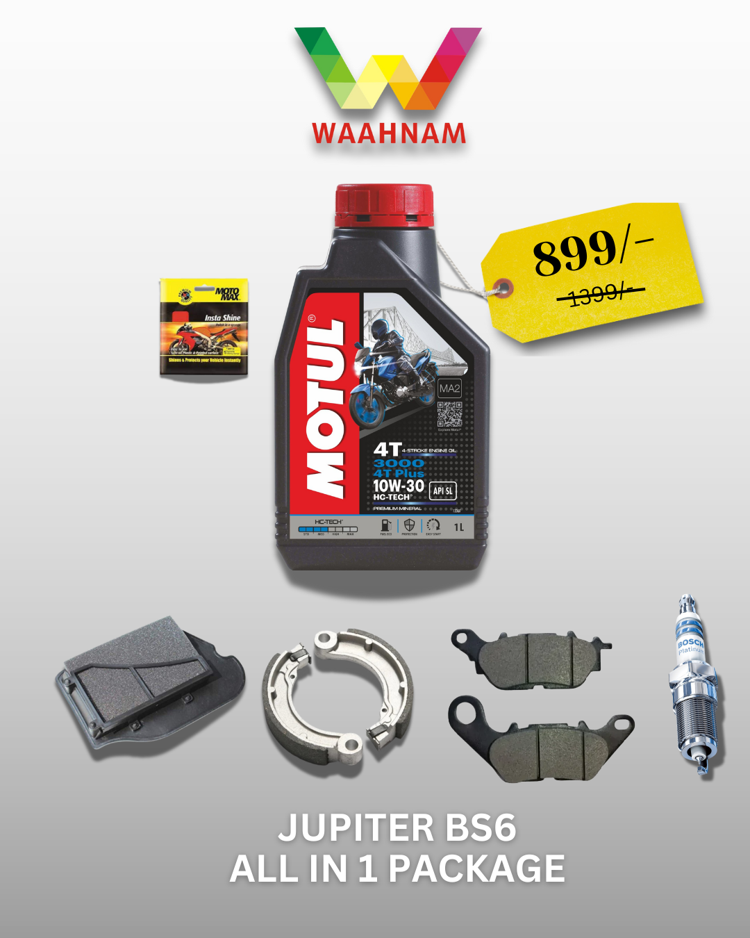 TVS Jupiter BS6 – All-in-One Service Package