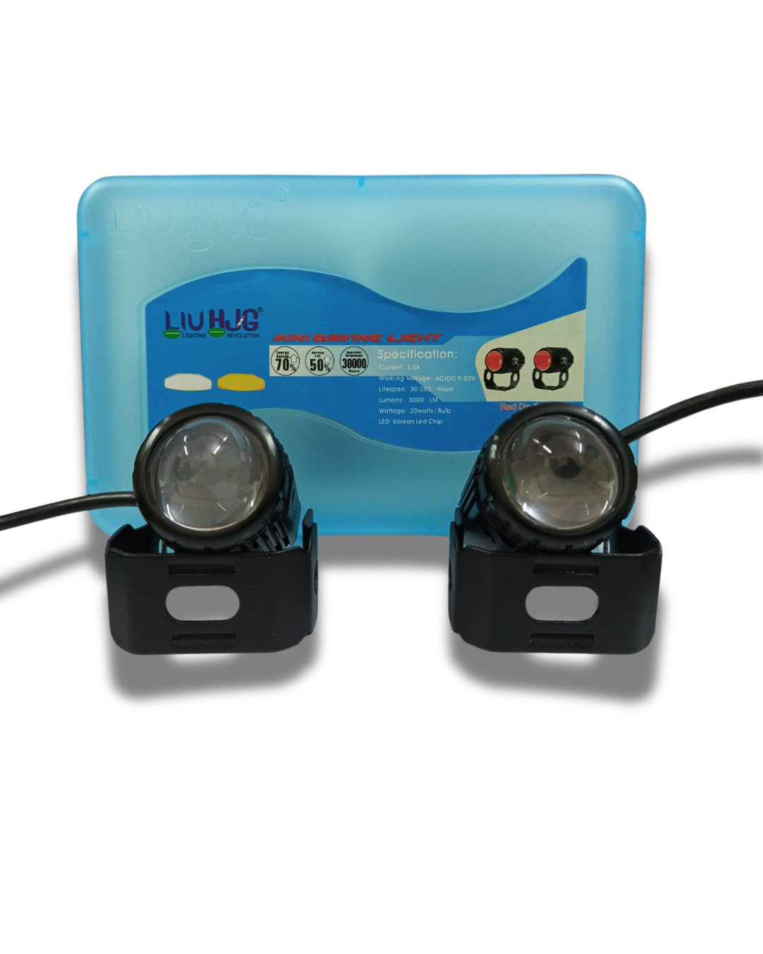 Mini Drive LED Fog Light – High Beam Focused Vision for Bikes & Scooters