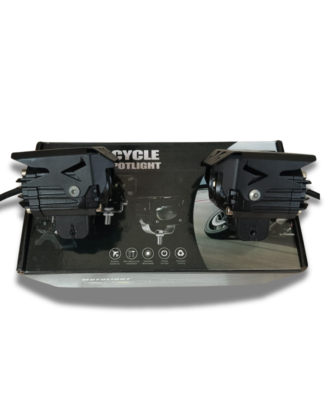 LED Motorcycle External Spotlight – 4500LM High Brightness