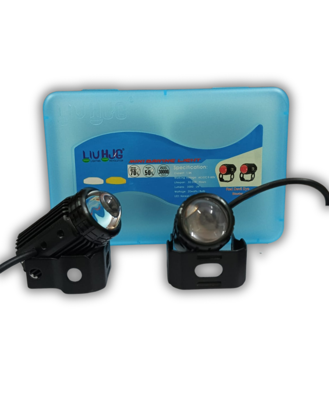 Mini Drive LED Fog Light – High Beam Focused Vision for Bikes & Scooters