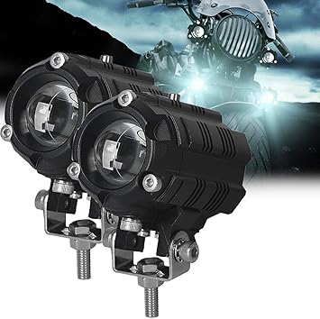 Dual-Color LED Driving Light – High-Performance Motorcycle Auxiliary Lamp
