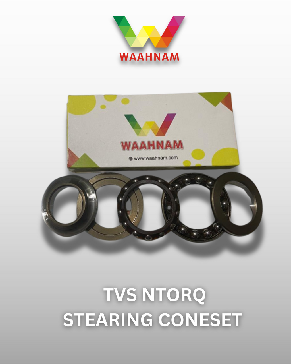 TVS Ntorq Steering Cone Set – Waahnam Genuine Parts