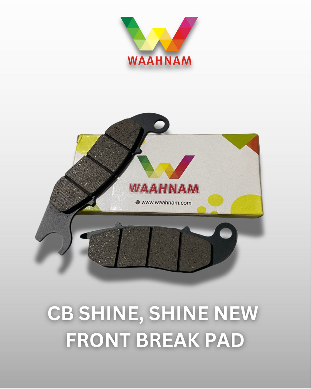 CB SHINE AND SHINE NEW FRONT BRAKE PAD  – Waahnam Genuine Parts Quantity (4 piece)