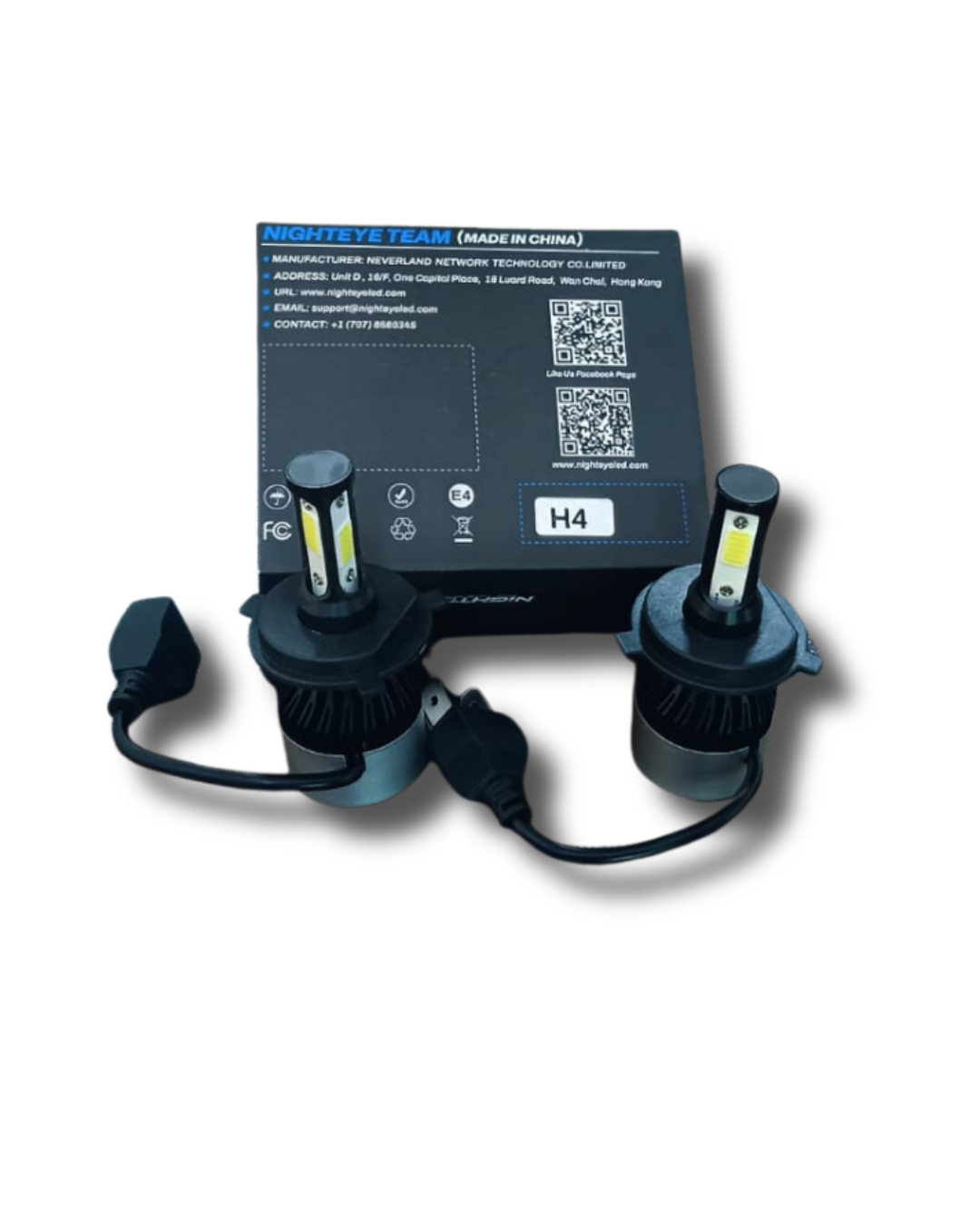 Nighteye LED Headlight Bulb – Super Bright Motorcycle & Car LED Lamp