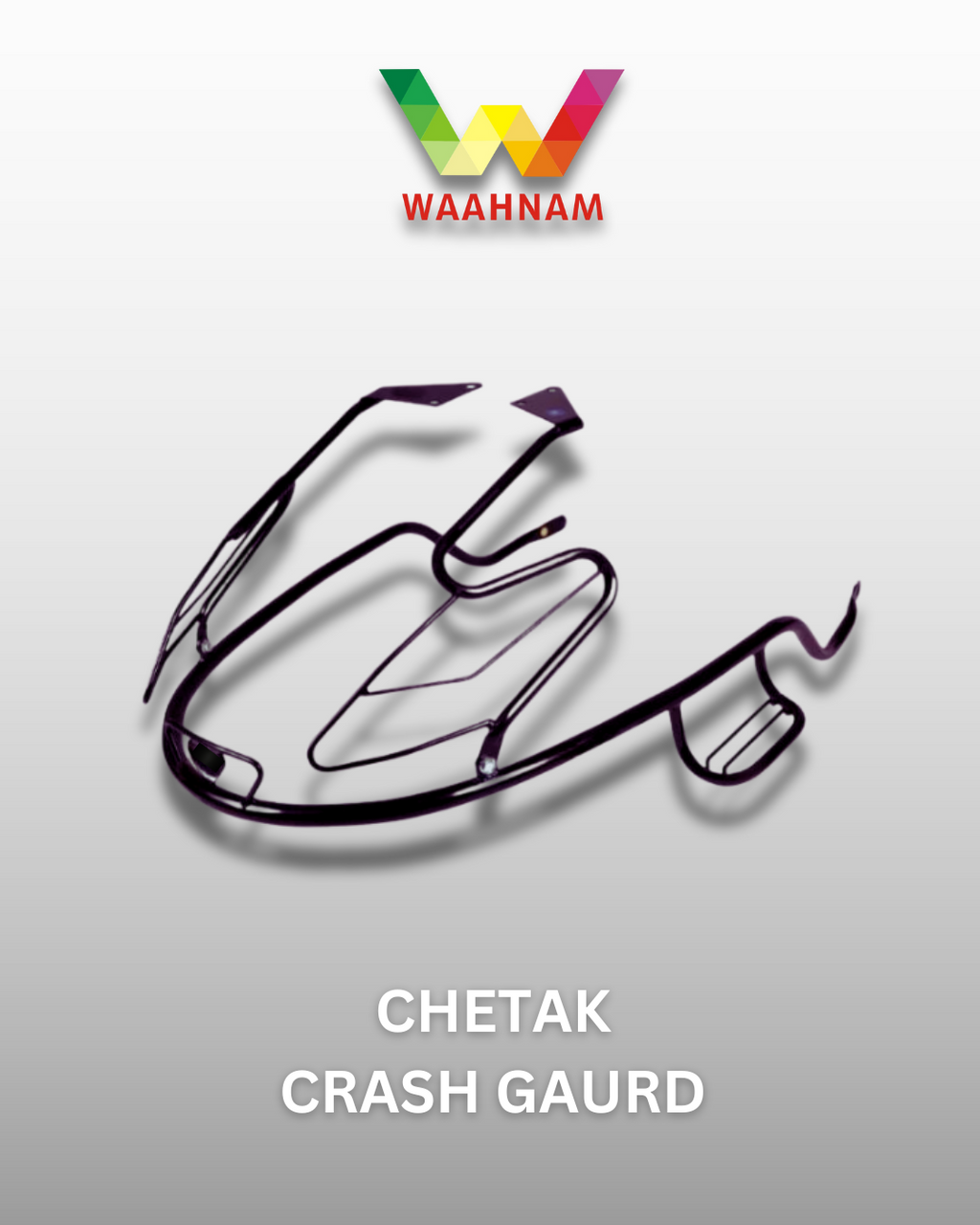 BAJAJ CHETAK ELECTRIC STAINLESS STEEL BLACK POWDER COATING CRASH GAURD SET