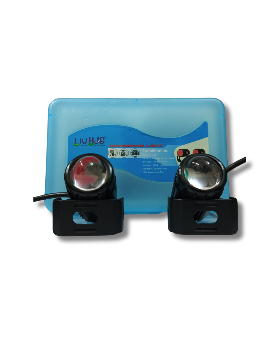 Mini Drive LED Fog Light – High Beam Focused Vision for Bikes & Scooters