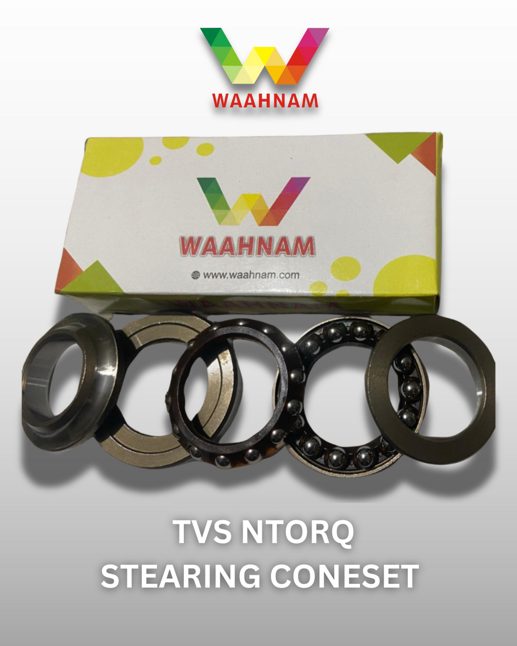 TVS Ntorq Steering Cone Set – Waahnam Genuine Parts